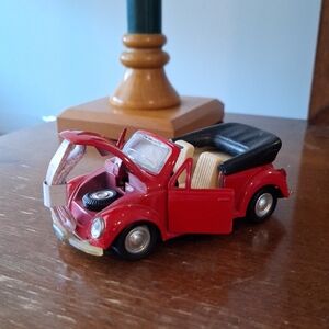 Volkswagon Red Toy Car with Black Roof
